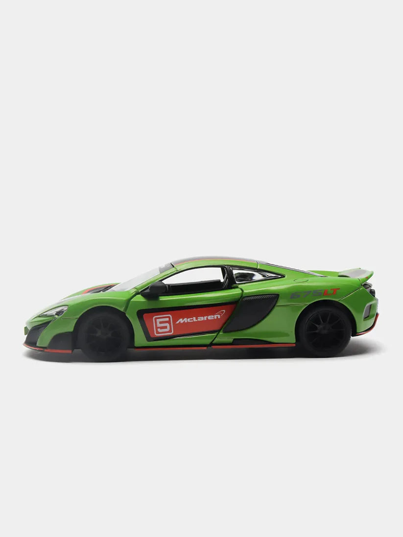 Kinsmart McLaren 675LT with printing KT5392DF 1:38 Scale Model Green