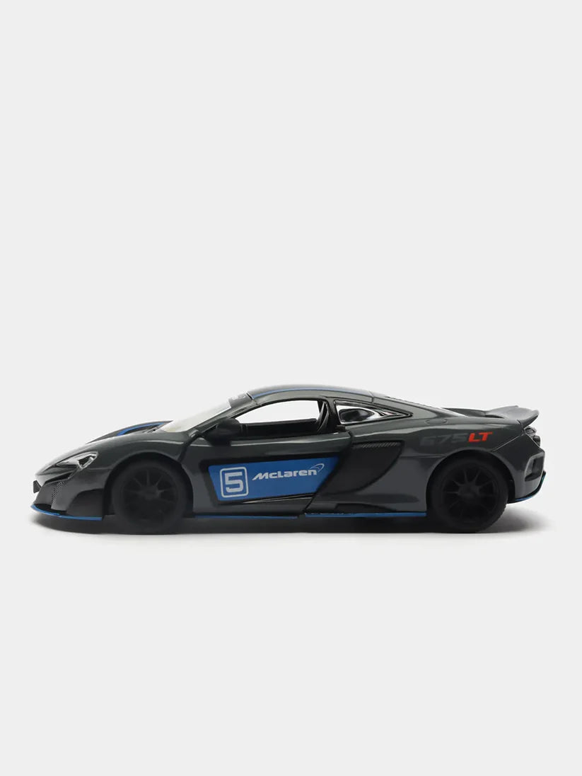 Kinsmart McLaren 675LT with printing KT5392DF 1:38 Scale Model Blue Grey