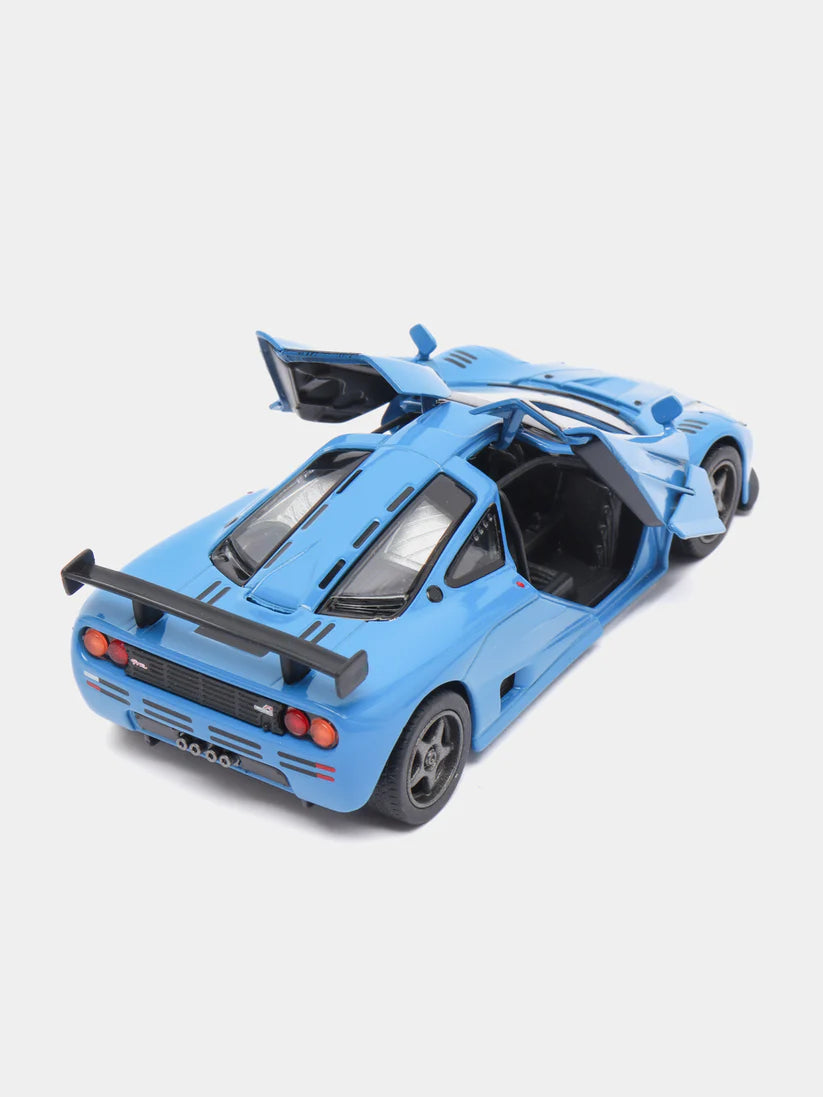 Kinsmart Metal inertial car 1995 McLaren F1 GTR KT5411D 1:34 Scale Model Blue