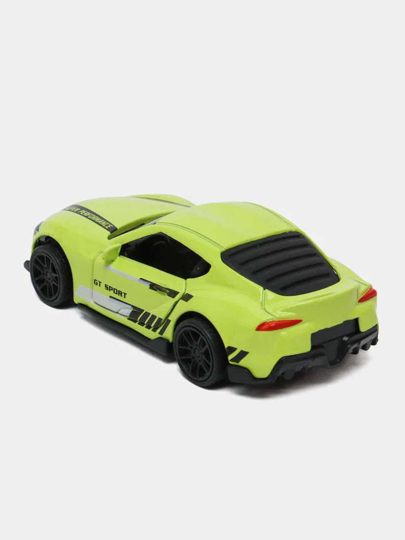 Green 1:43 Scale Diecast Toyota Supra MK5 Metal Car With Design