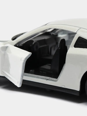 White 1:43 Scale Diecast Nissan GTR R35 Metal Car