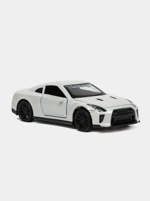 White 1:43 Scale Diecast Nissan GTR R35 Metal Car