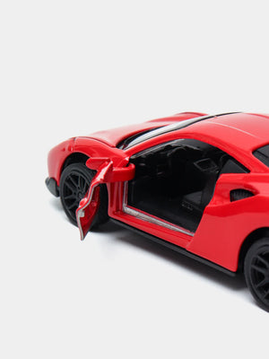 Red 1:43 Scale Diecast Ferrari 488 GT Metal Car
