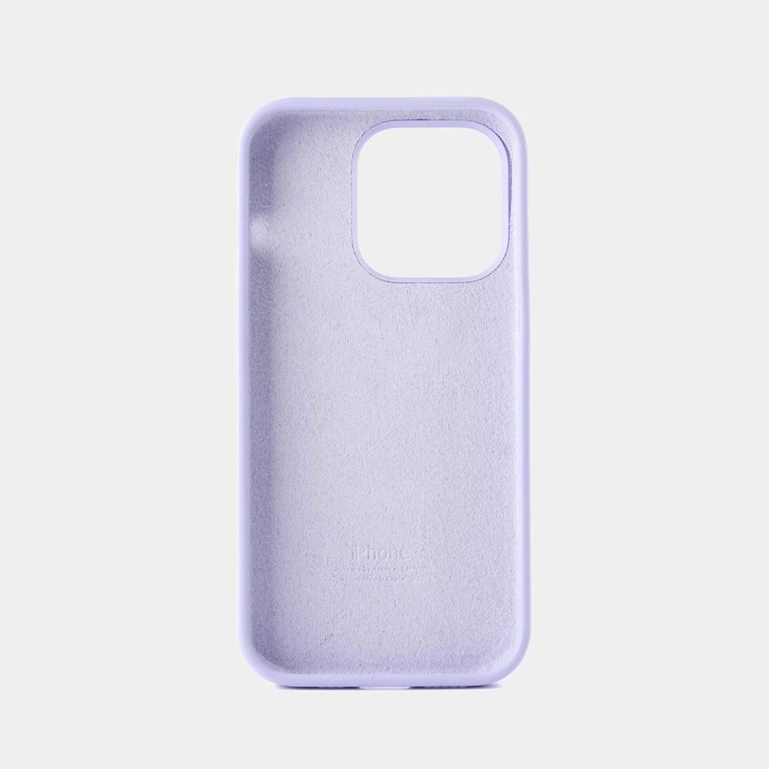 Lavender Silicone Case for iPhone 13, 13 Pro, 13 Pro Max, 14, 14 Pro, 14 Pro Max, 15, 15 Pro, 15 Pro Max