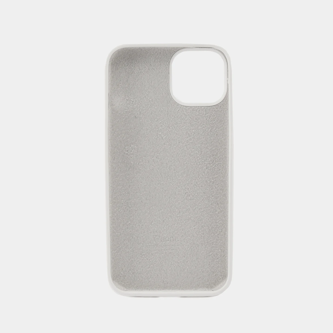 White Silicone Case for iPhone 13, 13 Pro, 13 Pro Max, 14, 14 Pro, 14 Pro Max, 15, 15 Pro, 15 Pro Max