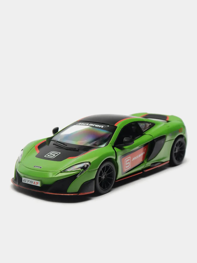 Kinsmart McLaren 675LT with printing KT5392DF 1:38 Scale Model Green