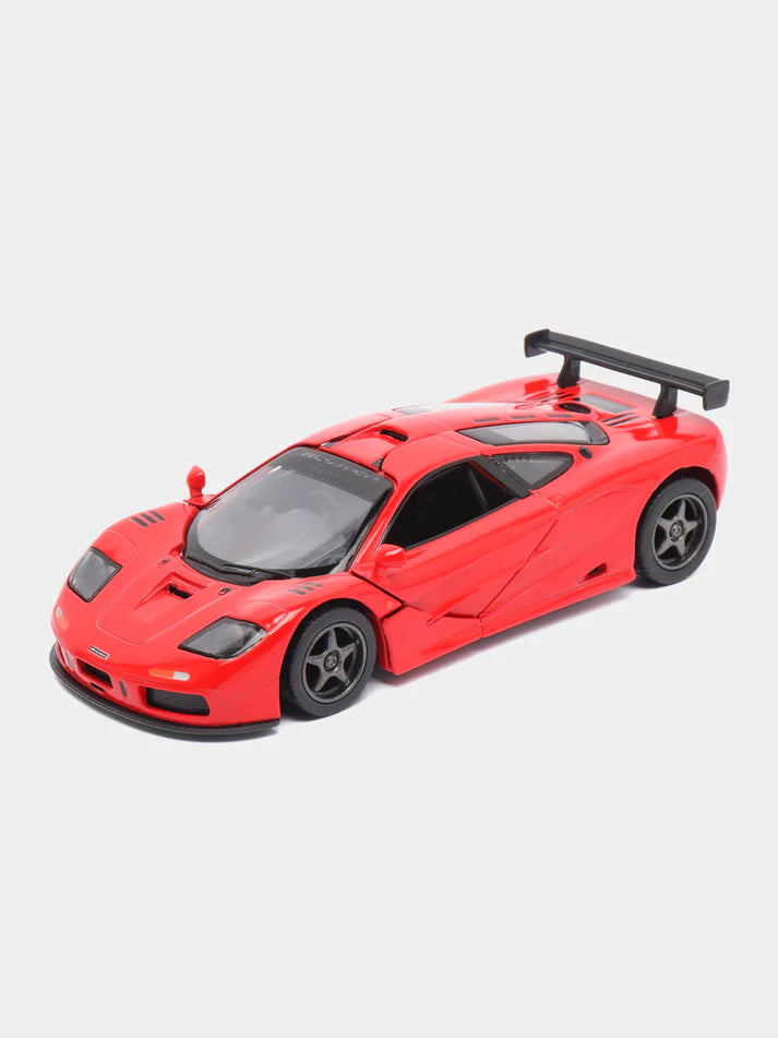 Kinsmart Metal inertial car 1995 McLaren F1 GTR KT5411D 1:34 Scale Model Red