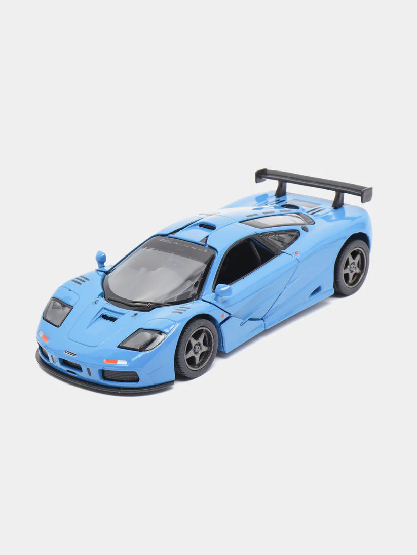 Kinsmart Metal inertial car 1995 McLaren F1 GTR KT5411D 1:34 Scale Model Blue