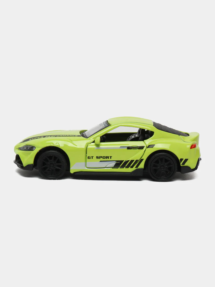 Green 1:43 Scale Diecast Toyota Supra MK5 Metal Car With Design