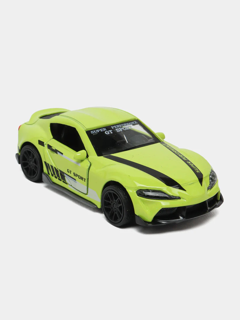 Green 1:43 Scale Diecast Toyota Supra MK5 Metal Car With Design
