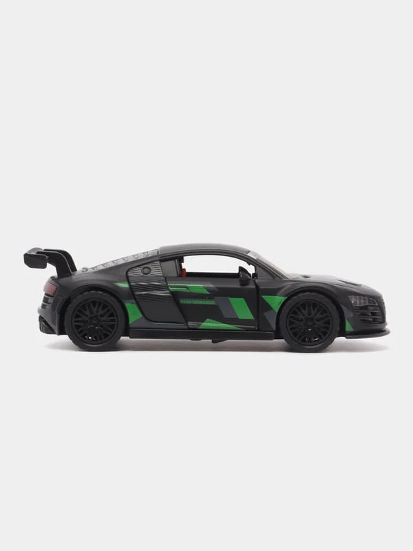 Audi R8 SPORTS BLACK 1:36 Scale With Hunter Green PRINT