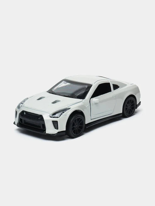 White 1:43 Scale Diecast Nissan GTR R35 Metal Car