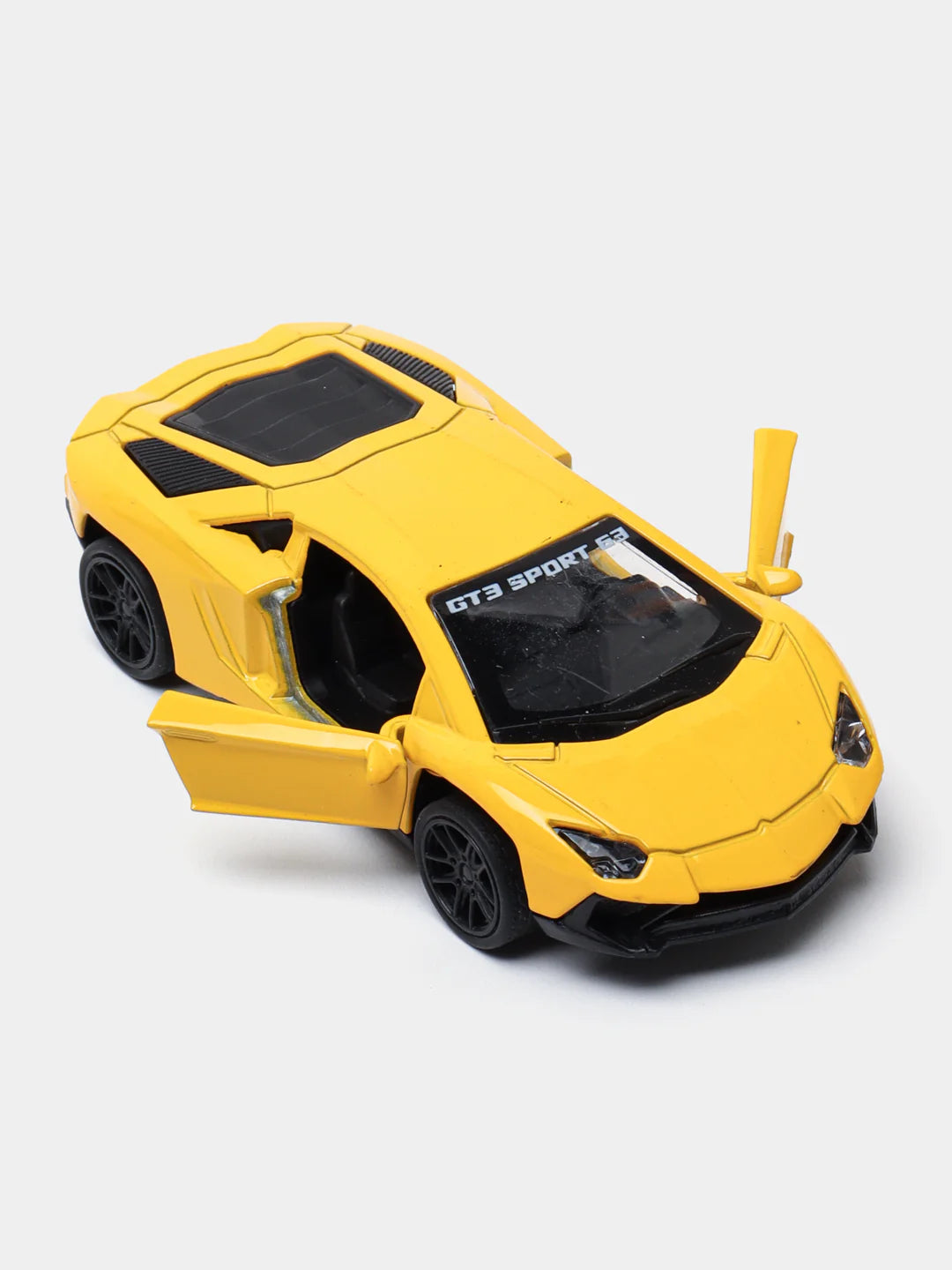 Yellow 1:43 Scale Diecast Lamborghini Aventador Metal Car