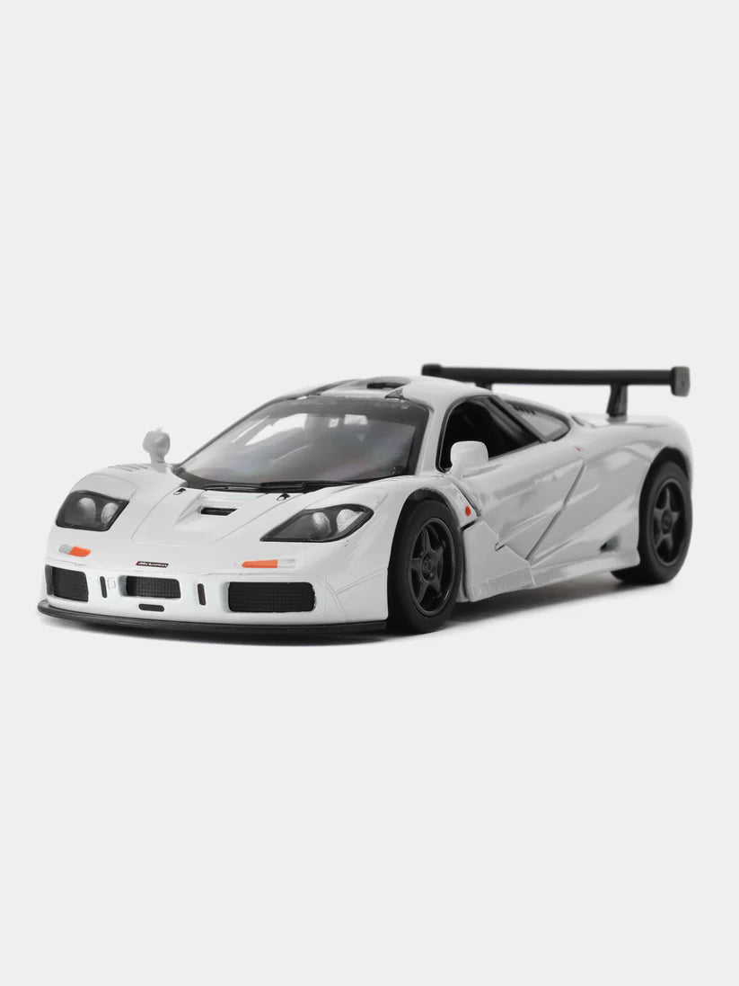 Kinsmart Metal inertial car 1995 McLaren F1 GTR KT5411D 1:34 Scale Model White